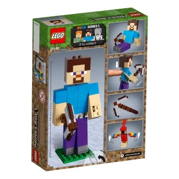 Lego set Minecraft Steve bigfig with parrot LE21148-4 Lego set Minecraft Steve bigfig with parrot LE21148-4